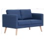 2 seater blue fabric sofa by vidaXL, Sofas - Ref: Foro24-281355, Price: 285,66 €, Discount: %