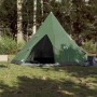 Green waterproof 4-person tipi tent by , tents - Ref: Foro24-94380, Price: 153,99 €, Discount: %