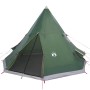 Green waterproof 4-person tipi tent by , tents - Ref: Foro24-94380, Price: 153,99 €, Discount: %