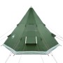 Green waterproof 4-person tipi tent by , tents - Ref: Foro24-94380, Price: 153,99 €, Discount: %