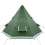 Green waterproof 4-person tipi tent by , tents - Ref: Foro24-94380, Price: 153,99 €, Discount: %