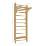 Wooden trellis 80x55x220 cm by vidaXL, Balance boards and gym bars - Ref: Foro24-91788, Price: 235,53 €, Discount: %