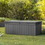 Keter Darwin grey garden storage box 380 L by , Outdoor storage boxes - Ref: Foro24-440522, Price: 204,93 €, Discount: %