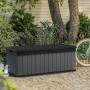 Keter Darwin gray outdoor storage trunk 380 L by , Outdoor storage boxes - Ref: Foro24-446825, Price: 242,99 €, Discount: %