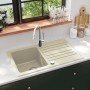 Granite kitchen sink with a beige bowl by vidaXL, Sinks - Ref: Foro24-144849, Price: 178,98 €, Discount: %