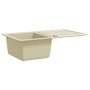 Fregadero de cocina de granito con un seno beige de vidaXL, Fregaderos - Ref: Foro24-144849, Precio: 178,98 €, Descuento: %