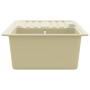 Fregadero de cocina de granito con un seno beige de vidaXL, Fregaderos - Ref: Foro24-144849, Precio: 178,98 €, Descuento: %