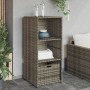 PE grey rattan garden storage cabinet 50x55x115 cm by , Outdoor storage boxes - Ref: Foro24-365549, Price: 111,99 €, Discount: %