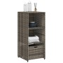 PE grey rattan garden storage cabinet 50x55x115 cm by , Outdoor storage boxes - Ref: Foro24-365549, Price: 111,99 €, Discount: %