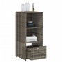 PE grey rattan garden storage cabinet 50x55x115 cm by , Outdoor storage boxes - Ref: Foro24-365549, Price: 111,99 €, Discount: %