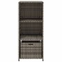 PE grey rattan garden storage cabinet 50x55x115 cm by , Outdoor storage boxes - Ref: Foro24-365549, Price: 111,99 €, Discount: %