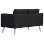 Black fabric 2-seater sofa by vidaXL, Sofas - Ref: Foro24-281359, Price: 285,99 €, Discount: %