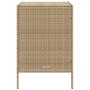 PE beige rattan garden storage cabinet 55x59x80 cm by , Outdoor storage boxes - Ref: Foro24-365554, Price: 174,99 €, Discount: %