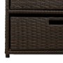 PE brown rattan garden storage cabinet 55x59x69 cm by , Outdoor storage boxes - Ref: Foro24-365556, Price: 154,99 €, Discount: %