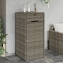 PE grey rattan garden storage cabinet 55x55x111 cm by , Outdoor storage boxes - Ref: Foro24-365561, Price: 130,15 €, Discount: %