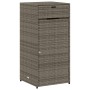 PE grey rattan garden storage cabinet 55x55x111 cm by , Outdoor storage boxes - Ref: Foro24-365561, Price: 130,99 €, Discount: %