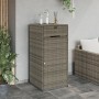 PE grey rattan garden storage cabinet 55x55x111 cm by , Outdoor storage boxes - Ref: Foro24-365561, Price: 130,99 €, Discount: %