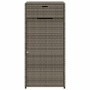 PE grey rattan garden storage cabinet 55x55x111 cm by , Outdoor storage boxes - Ref: Foro24-365561, Price: 130,99 €, Discount: %