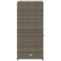 PE grey rattan garden storage cabinet 55x55x111 cm by , Outdoor storage boxes - Ref: Foro24-365561, Price: 130,99 €, Discount: %