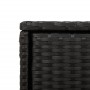 PE black rattan garden storage cabinet 105x55x113 cm by , Outdoor storage boxes - Ref: Foro24-365563, Price: 211,16 €, Discou...