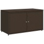 PE brown rattan garden storage cabinet 110x55x60.5 cm by , Outdoor storage boxes - Ref: Foro24-365568, Price: 164,84 €, Disco...