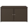 PE brown rattan garden storage cabinet 110x55x60.5 cm by , Outdoor storage boxes - Ref: Foro24-365568, Price: 164,84 €, Disco...