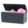 Keter Garden storage box Capri 302 L anthracite by , Outdoor storage boxes - Ref: Foro24-407756, Price: 107,99 €, Discount: %