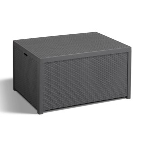 Keter Table with storage Arica graphite by , Outdoor storage boxes - Ref: Foro24-408954, Price: 82,99 €, Discount: %