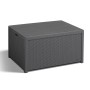 Keter Table with storage Arica graphite by , Outdoor storage boxes - Ref: Foro24-408954, Price: 82,69 €, Discount: %