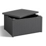 Keter Table with storage Arica graphite by , Outdoor storage boxes - Ref: Foro24-408954, Price: 82,69 €, Discount: %