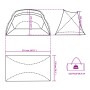 Beach tent 185T gray polyester 274x178x170/148 cm by , tents - Ref: Foro24-94405, Price: 61,52 €, Discount: %