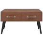 Dark brown synthetic leather coffee table 80x40x46 cm by vidaXL, Coffee table - Ref: Foro24-247544, Price: 79,12 €, Discount: %