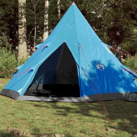 Waterproof blue tipi tent for 4 people by , tents - Ref: Foro24-94381, Price: 112,51 €, Discount: %