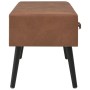 Dark brown synthetic leather coffee table 80x40x46 cm by vidaXL, Coffee table - Ref: Foro24-247544, Price: 79,12 €, Discount: %