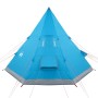 Waterproof blue tipi tent for 4 people by , tents - Ref: Foro24-94381, Price: 113,16 €, Discount: %