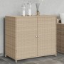 Beigefarbener Gartenschrank aus PE-Rattan, 83 x 45 x 76 cm von , Aufbewahrungsboxen für den Außenbereich - Ref: Foro24-365546...