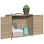 Beige PE rattan garden storage cabinet 83x45x76 cm by , Outdoor storage boxes - Ref: Foro24-365546, Price: 140,99 €, Discount: %