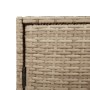 Beige PE rattan garden storage cabinet 83x45x76 cm by , Outdoor storage boxes - Ref: Foro24-365546, Price: 140,99 €, Discount: %