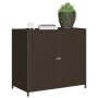 Brown PE rattan garden storage cabinet 83x45x76 cm by , Outdoor storage boxes - Ref: Foro24-365544, Price: 183,99 €, Discount: %