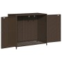 Brauner Gartenschrank aus PE-Rattan, 83 x 45 x 76 cm von , Aufbewahrungsboxen für den Außenbereich - Ref: Foro24-365544, Prei...