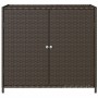 Brown PE rattan garden storage cabinet 83x45x76 cm by , Outdoor storage boxes - Ref: Foro24-365544, Price: 183,99 €, Discount: %