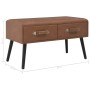 Dark brown synthetic leather coffee table 80x40x46 cm by vidaXL, Coffee table - Ref: Foro24-247544, Price: 79,12 €, Discount: %