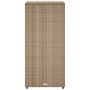 Beige PE rattan garden storage cabinet 50x55x115 cm by , Outdoor storage boxes - Ref: Foro24-365550, Price: 133,93 €, Discoun...