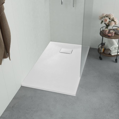 White SMC shower tray 90x70 cm by vidaXL, Shower trays - Ref: Foro24-144768, Price: 144,30 €, Discount: %