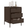 Brown PE rattan garden storage cabinet 55x59x80 cm by , Outdoor storage boxes - Ref: Foro24-365552, Price: 163,99 €, Discount: %