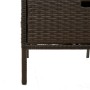 Brauner Gartenschrank aus PE-Rattan, 55 x 59 x 80 cm von , Aufbewahrungsboxen für den Außenbereich - Ref: Foro24-365552, Prei...