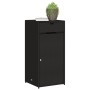 Schwarzer Gartenschrank aus PE-Rattan, 55 x 55 x 111 cm von , Aufbewahrungsboxen für den Außenbereich - Ref: Foro24-365559, P...