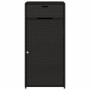 Black PE rattan garden storage cabinet 55x55x111 cm by , Outdoor storage boxes - Ref: Foro24-365559, Price: 126,99 €, Discoun...