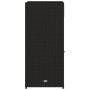 Black PE rattan garden storage cabinet 55x55x111 cm by , Outdoor storage boxes - Ref: Foro24-365559, Price: 126,99 €, Discoun...