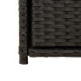 Black PE rattan garden storage cabinet 55x55x111 cm by , Outdoor storage boxes - Ref: Foro24-365559, Price: 126,99 €, Discoun...